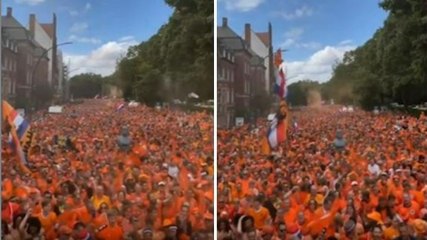 Polonia-Olanda, è una folla tutta arancione: ecco i tifosi olandesi ad Amburgo