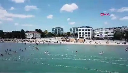 İstanbullular plajlara akın etti