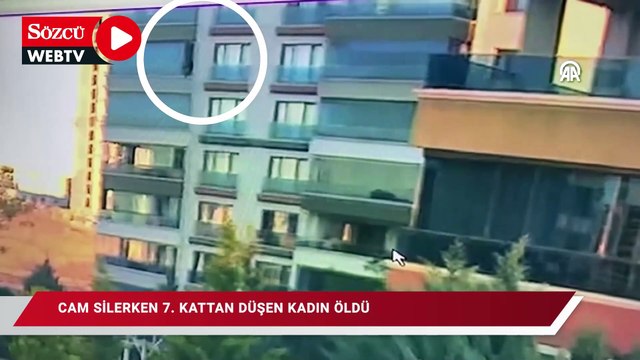 Cam silerken 7. kattan düşen kadın öldü