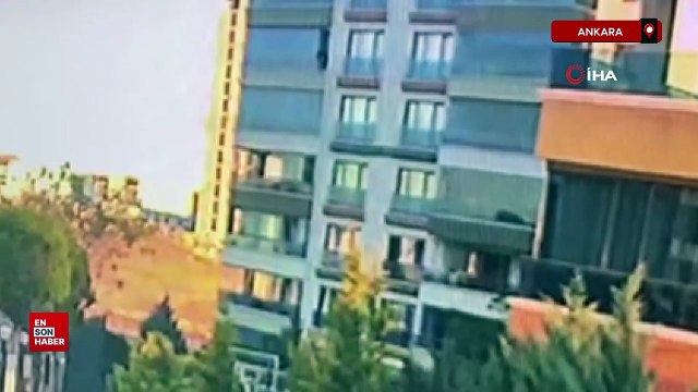 Dengesini kaybedip 7. kattan yere çakılan kadının düşme anı kamerada