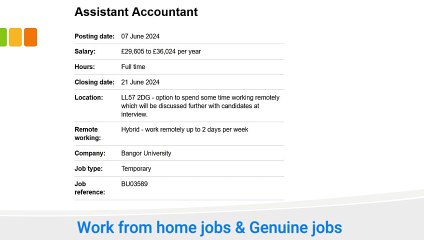 Work from home jobs & Genuine jobs | 2