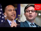 Hakeem Jeffries Asked Point Blank About Speaker Johnson Coming To New York City To Fundraise