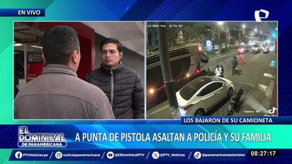 ¡Nadie se salva! Delincuentes interceptan a policía y su familia para robarle en SJL