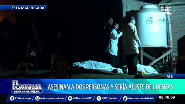 ¡Madrugada sangrienta! Asesinan a dos personas en Ate y sería por ajuste de cuentas