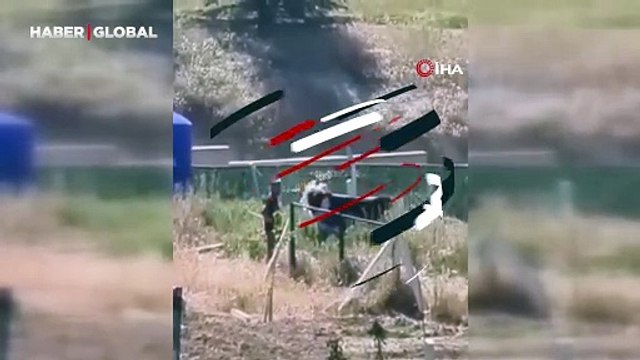 İpini koparan kurbanlık dana, yakalamaya çalışan kişiye saldırdı