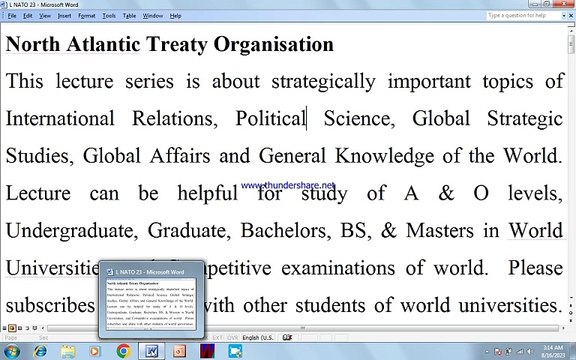 North Atlantic Treaty Organisation NATO VS Russia Communism and Muslim World. Prof Qayum Mangi