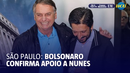 Bolsonaro afirma apoio a Ricardo Nunes em São Paulo