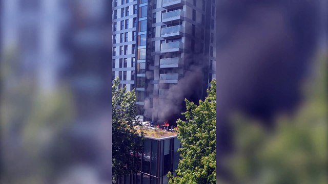 London: Fire rages at 22-storey tower block
