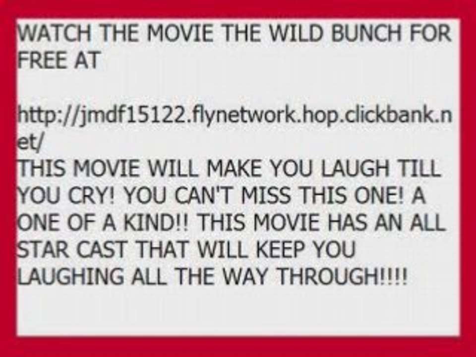 THE WILD BUNCH