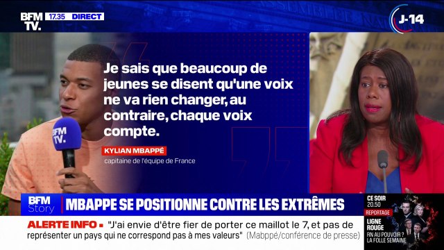 Appel de Kylian Mbappé au vote contre les extrêmes : Les artistes ont le droit d'exprimer leurs opinions dans un moment aussi grave pour notre république , affirme Dieynaba Diop (PS)