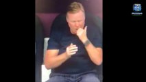 Holland manager Ronald Koeman disgusts fans as he's caught picking his nose and appearing to eat it during his side's Euro 2024 victory over Poland