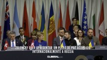 Zelensky quer apresentar um plano de paz acordado internacionalmente à Rússia
