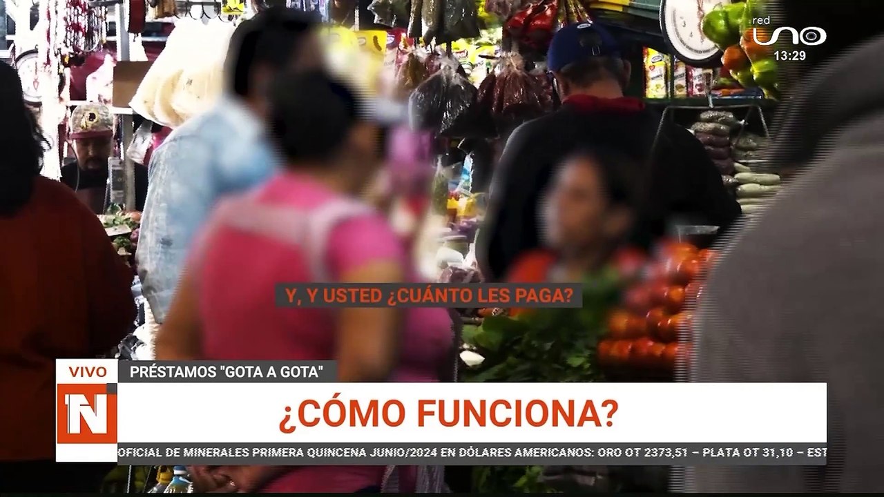 REPORTAJE GOTA A GOTA VIVO