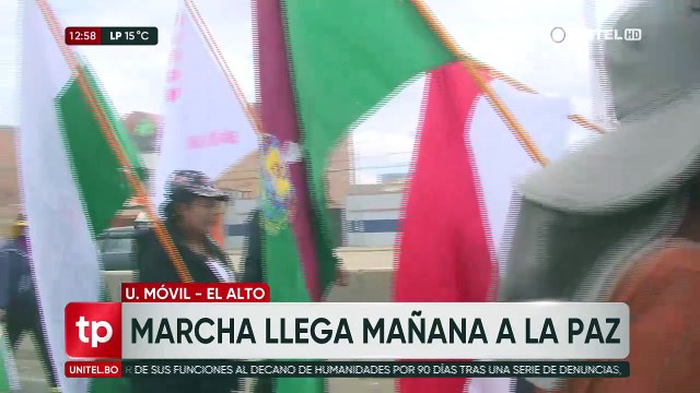 En su sexto día de movilización, la marcha de gremiales llega a El Alto