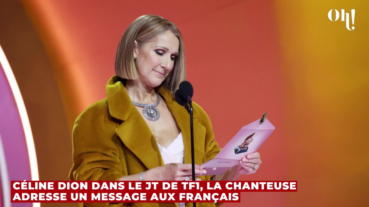 Céline Dion dans le JT de TF1, la chanteuse adresse un message aux français
