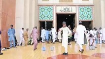 Worshippers pray during Eid al-Adha at National Mosque in Abuja