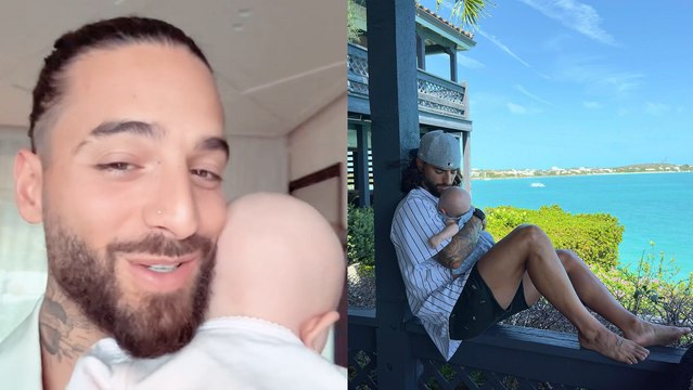 Maluma agradece los saludos de sus fans por su primer Día del Padre