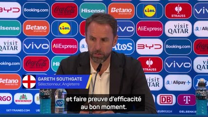 Angleterre - Southgate : "Nous pouvons être plus efficaces"