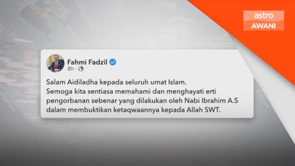 Menteri Kabinet ucap selamat menyambut Aidiladha