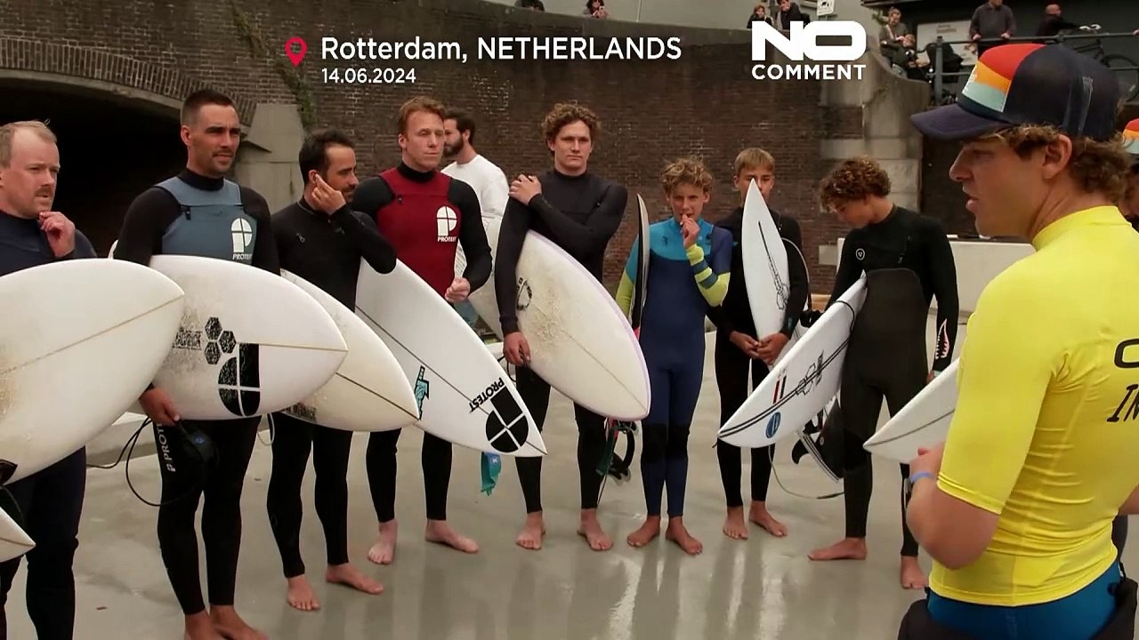 NO COMMENT: Piscina de olas para surfear en pleno centro de Róterdam