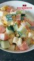 Easy Melon Cucumber Corn and Cheese Salad #food #cooking #recipe #homecooked #saladrecipe