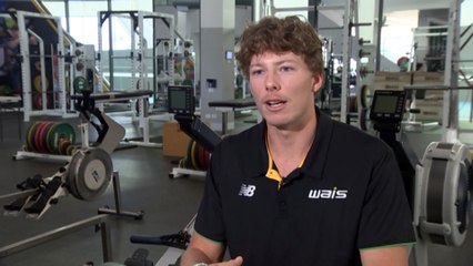 Former footy player turned rower has sights set on the Olympics