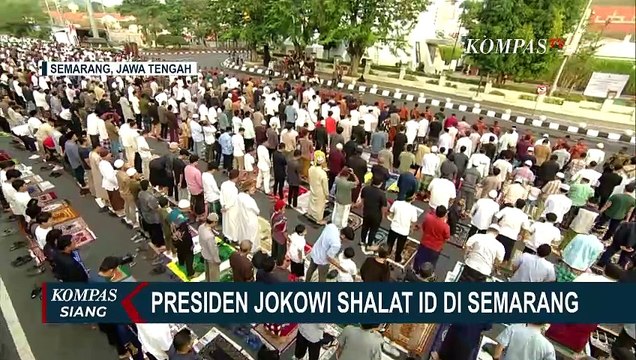 Presiden Jokowi dan Ibu Iriana Rayakan Hari Raya Idul Adha 1445 H di Semarang