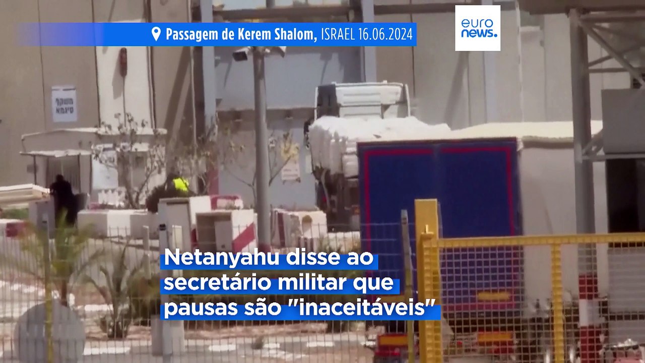 Netanyahu contra "pausas táticas" para permitir a entrada de ajuda em Gaza