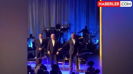 Biden bağış etkinliğinde yine dondu kaldı! Yardımına eski Başkan Obama koştu