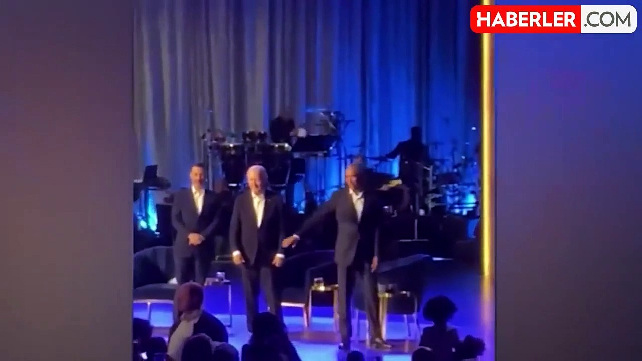 Biden bağış etkinliğinde yine dondu kaldı! Yardımına eski Başkan Obama koştu