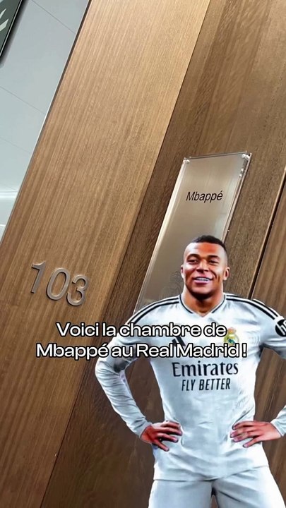 Voici la chambre de Mbappé au centre d'entrainement du Real Madrid