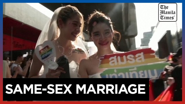 Thais celebrate Pride ahead of final Senate reading to legalize same-sex marriage