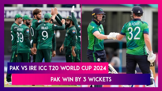 PAK vs IRE ICC T20 World Cup 2024 Stat Highlights: Pakistan Beat Ireland By Three Wickets