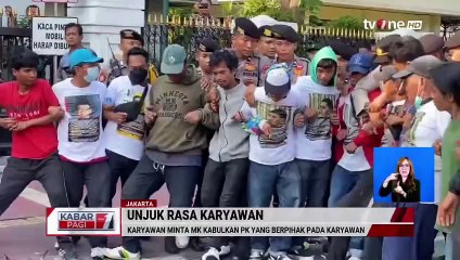 Demo Karyawan Polo Ralph Lauren Indonesia dan PT Manggala Putra Perkasa di MA Berlangsung Ricuh