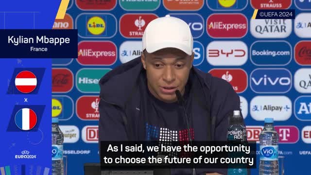 Mbappe calls French elections 'more important' than football