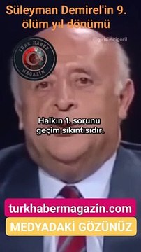 Süleyman Demirel'in 9. ölüm yıl dönümü