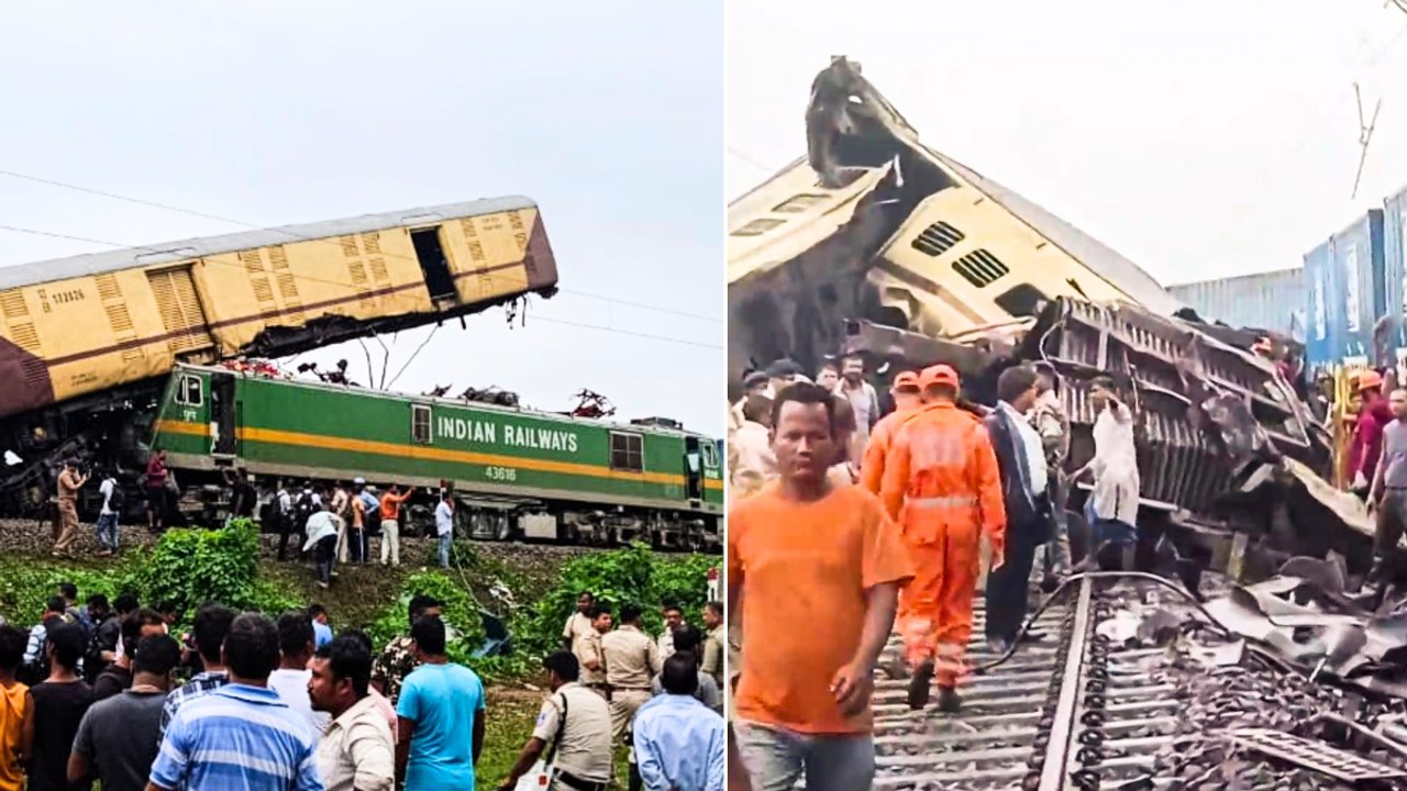बंगाल में बड़ा ट्रेन हादसा, कंचनजंगा एक्सप्रेस से टकराई मालगाड़ी; कई बोगियां पटरी से उतरी