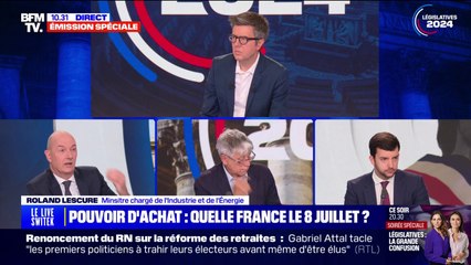 "On pourra baisser": le ministre Roland Lescure débat sur les prix de l'électricité avec Jean-Philippe Tanguy (RN) et Éric Coquerel (LFI)