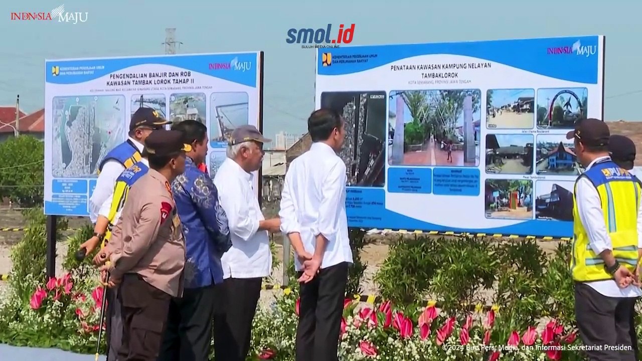 Presiden Jokowi Tinjau Proyek Tanggul Pengendali Banjir dan Rob di Semarang