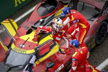 فريق فيراري يفوز بسباق لو مان الفرنسي