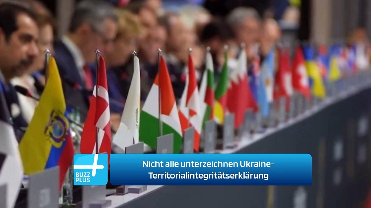 Nicht alle unterzeichnen Ukraine-Territorialintegritätserklärung