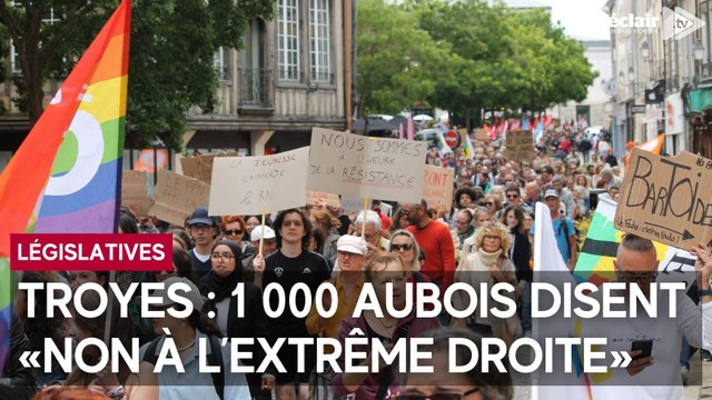 Troyes : 1000 Aubois disent «non à l’extrême droite !»