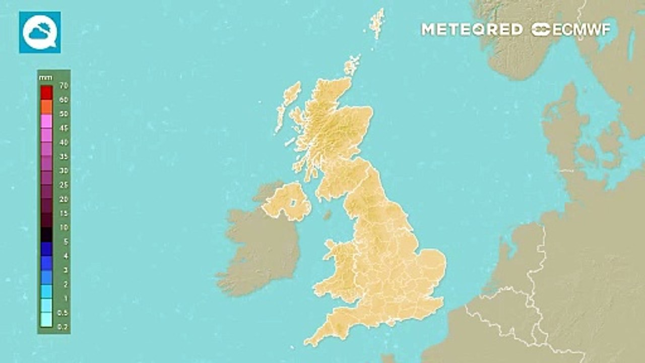 A scattering of showers over the next few days, these mostly in the north and east and some may be heavy.