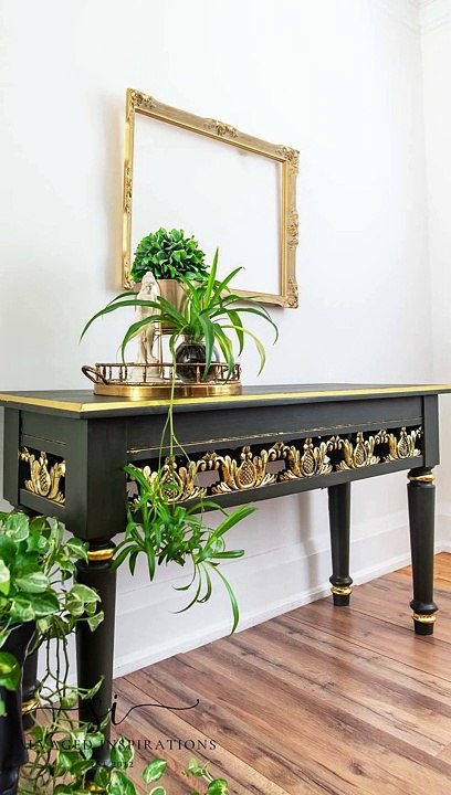 How to Apply Gold Leaf Foil for Painted Furniture