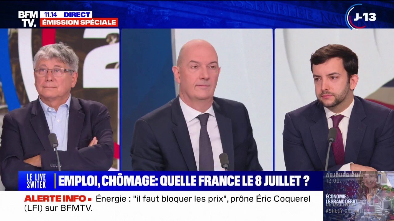 "Absolument cruelle": Éric Coquerel (LFI) et Jean-Philippe Tanguy (RN) fustigent la réforme de l'assurance chômage face à Roland Lescure