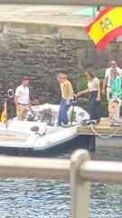 Marta Ortega en Ribadeo en el yate 'Valoria B'