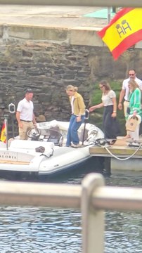 Marta Ortega en Ribadeo en el yate 'Valoria B'