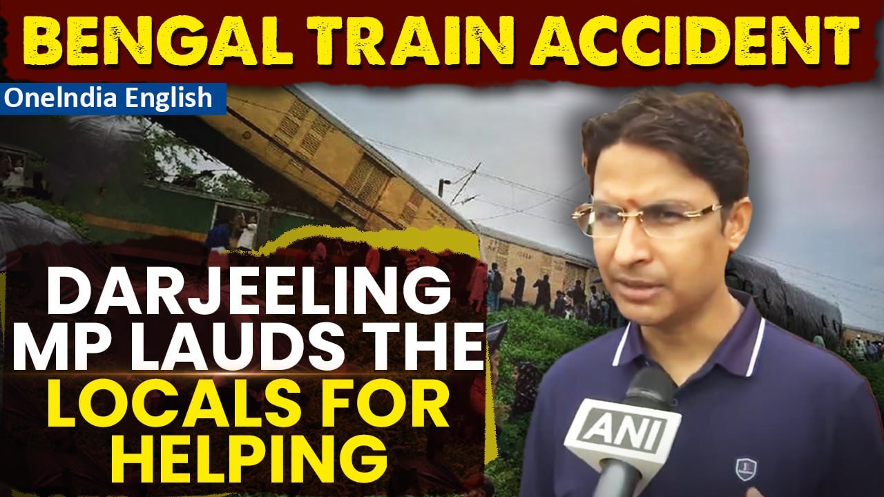West Bengal Kanchanjunga Train Accident: Darjeeling MP Raju Bista Visits The Site Of The Accident