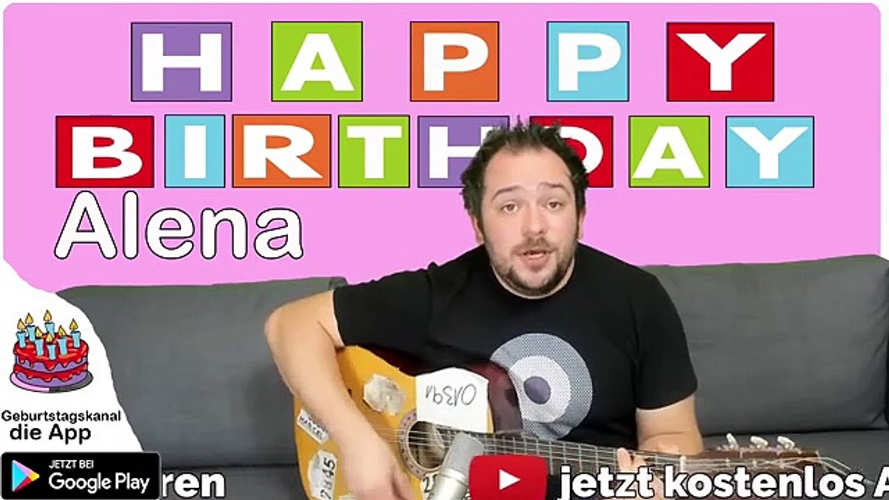 Happy Birthday, Alena! Geburtstagsgrüße an Alena