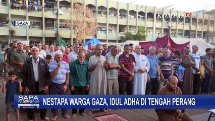 Warga Gaza Salat Iduladha di Antara Reruntuhan Masjid Akibat Masjid